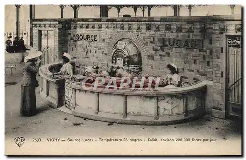 Cartes postales Thermalisme Vichy Source lucas