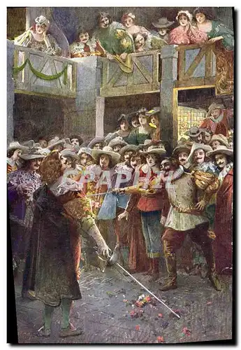 Cartes postales Escrime Cyrano de Bergerac Rostand