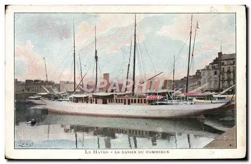 Cartes postales Bateau Le Havre Le bassin du commerce