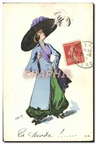 Cartes postales Fantaisie Illustrateur Roberty Femme La mode