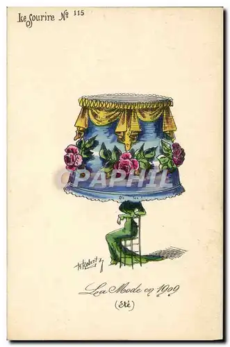 Cartes postales Fantaisie Illustrateur Roberty La mode 1909 Chapeau