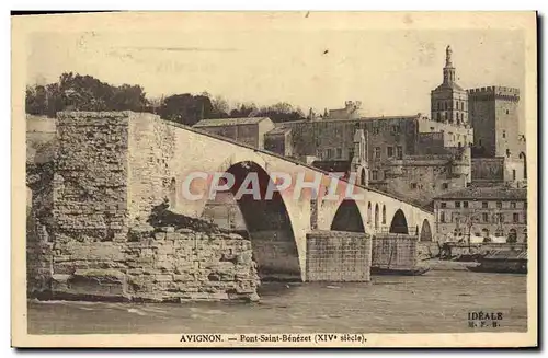 Cartes postales Avignon Pont Saint Benezet