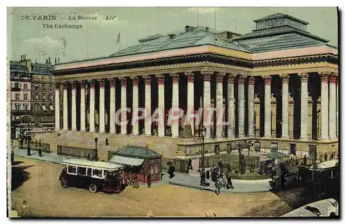 Ansichtskarte AK Paris La Bourse Autobus