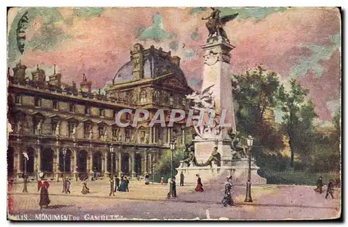 Cartes postales Paris Monument de Gambetta