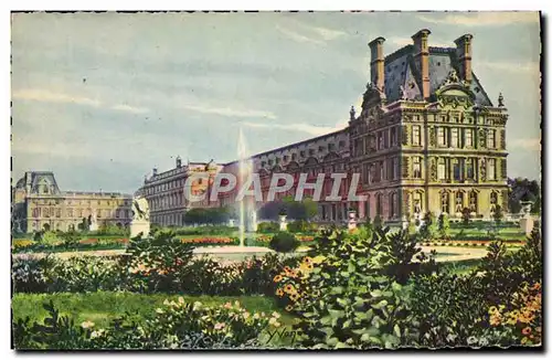 Cartes postales Paris Le Pavillon de Flore au jardin des Tuileries