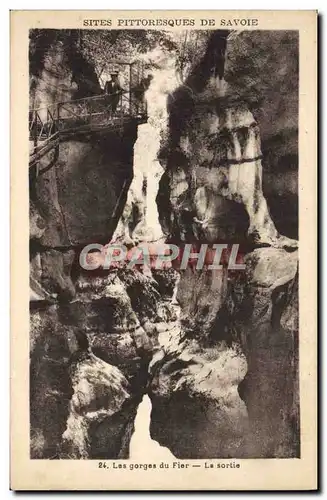 Cartes postales Env D&#39Annecy Les Gorges Du Fier La sortie