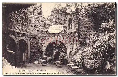 Cartes postales Royat Vestiges de constructions romaines de la grotte du chien