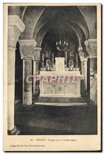 Cartes postales Royat Crypte de la Vieille Eglise