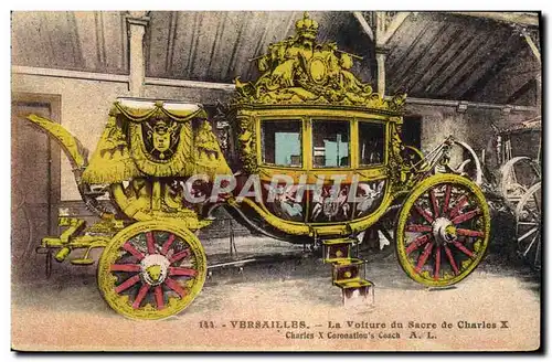 Cartes postales Palais de Versailles La voiture du sacre de Charles X