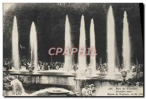 Cartes postales Parc de Versailles Grandes eaux Bassin de Neptune