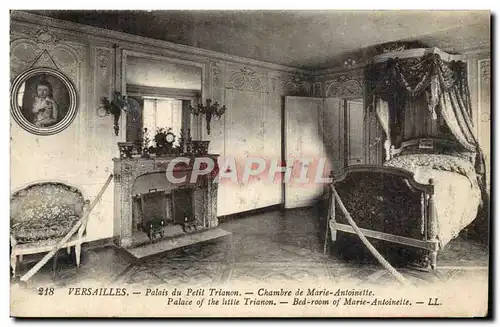 Ansichtskarte AK Palais de Versailles Palais du Petit Trianon Chambre de Marie Antoinette