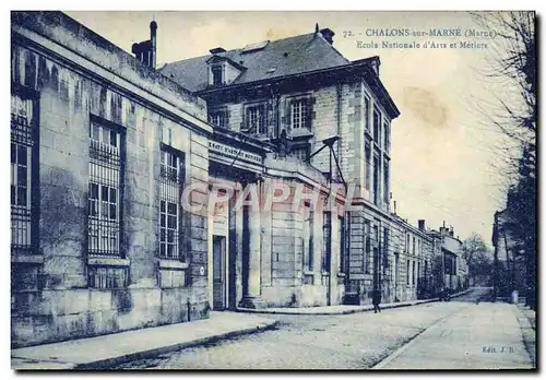 Ansichtskarte AK Ecole Chalons sur marne Ecole nationale d&#39arts et Metiers