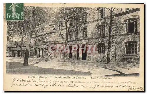 Cartes postales Ecole nationale professionnelle de Nantes Cour interieure