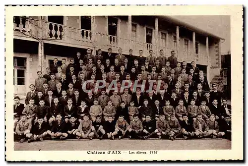 Cartes postales Ecole Chateau d&#39Aix Les eleves 1936