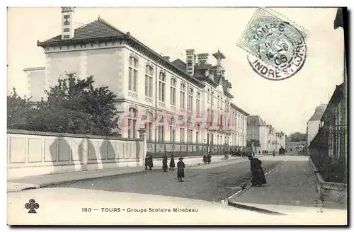 Cartes postales Ecole Tours Groupe scolaire Mirabeau