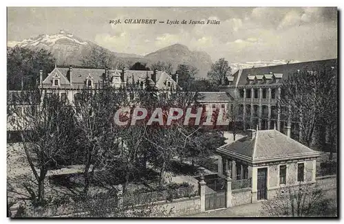 Cartes postales Ecole Chambery Lycee de jeunes filles