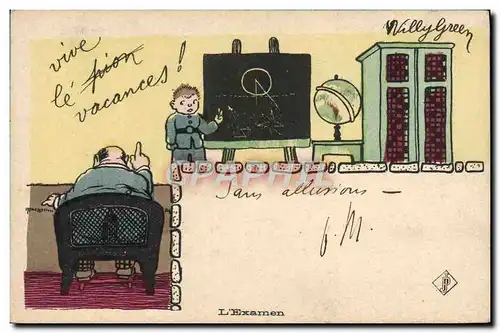 Cartes postales Ecole L&#39examen