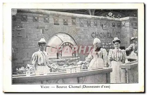 Cartes postales Vichy Source Chomel Donneuses d'eau