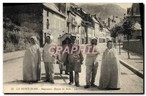 Cartes postales Le Mont Dore Baigneurs Retour Du Bain