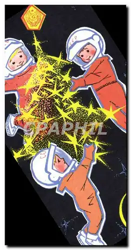 Cartes postales Cosmonautes Espace Russie Russia