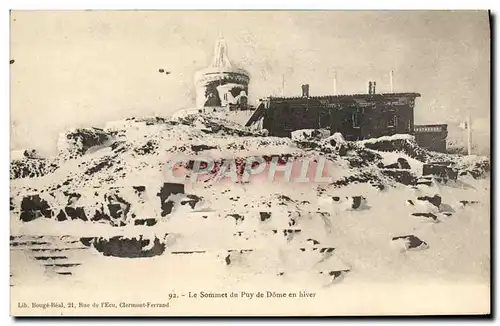 Cartes postales Le Sommet Du Puy De Dome En Hiver