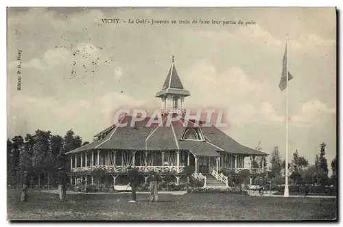 Cartes postales Vichy Le Golf Joueurs En Train De Faire Leur Partie De Polo