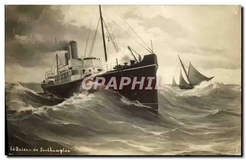 Cartes postales Bateau Paquebot Le bateau de Southampton