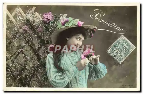 Cartes postales Fantaisie Prenom Germaine