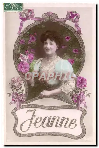 Cartes postales Fantaisie Prenom Jeanne