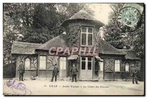 Ansichtskarte AK Lille Jardin Vauban Le chalet des chevres Chevre