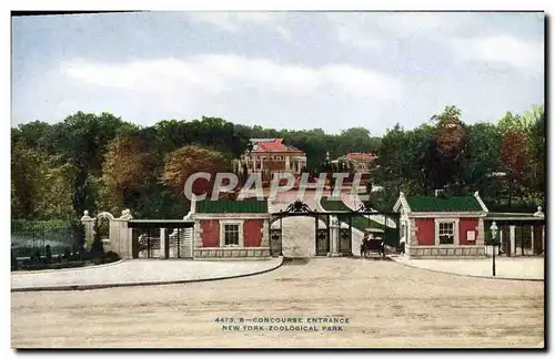 Cartes postales Zoo Concourse Entrance New York zoological park