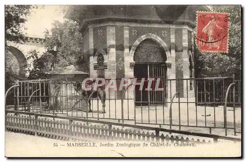 Ansichtskarte AK Marseille Jardin zoologique Le chalet du chameau