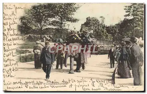 Cartes postales Paris Jardin d&#39acclimation Elephant