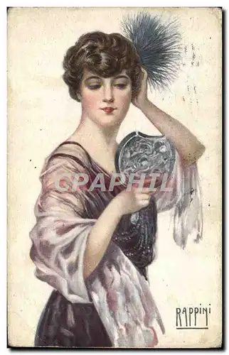 Cartes postales Fantaisie Illustrateur Rappini Femme