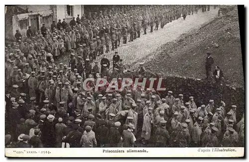 Cartes postales Militaria Prisonniers allemands