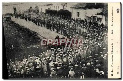 Cartes postales Militaria Prisonniers allemands