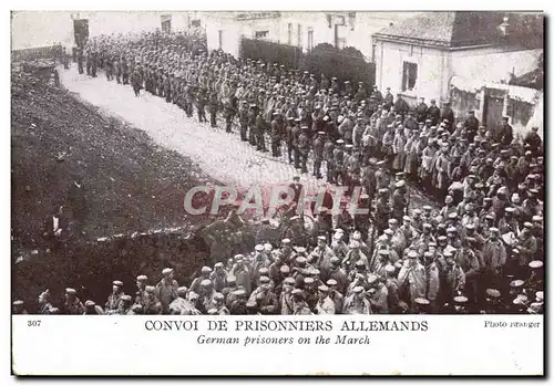 Cartes postales Militaria Convoi de prisonniers allemands