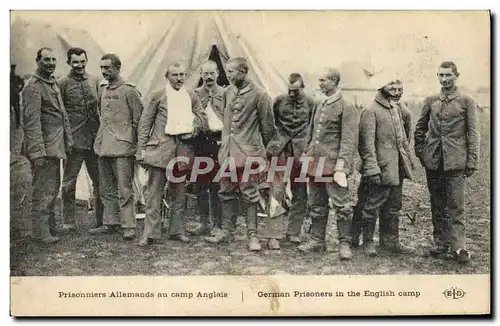 Ansichtskarte AK Militaria Prisonniers allemands au camp anglais
