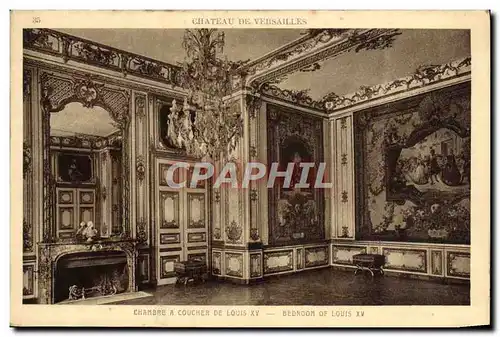Ansichtskarte AK Versailles Chambre A Coucher De Louis XV