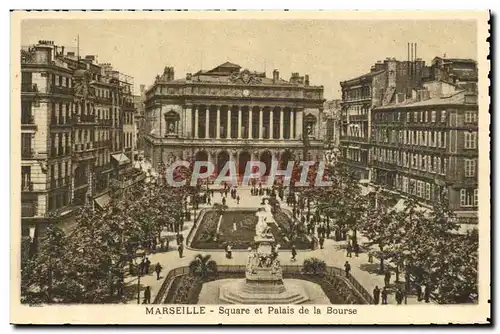 Cartes postales Marseille Square Et Palais De La Bourse