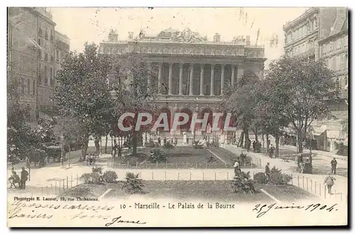 Ansichtskarte AK Marseille Le palais De La Bourse