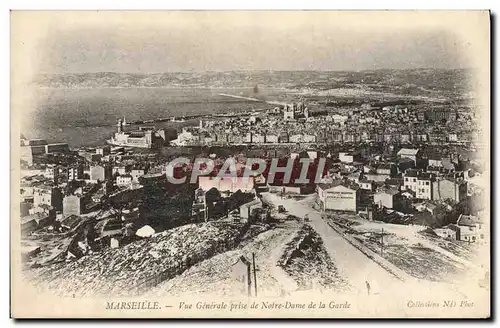 Cartes postales Marseille Vue Generale Prise De Notre Dame De La Garde