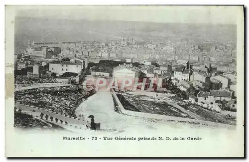 Ansichtskarte AK Marseille Vue Generale Prise De ND de La Garde