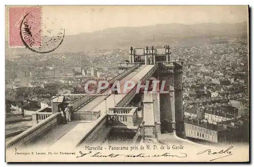 Ansichtskarte AK Marseille Panorama Pris De La Garde