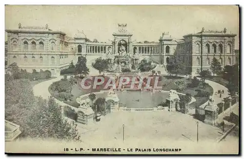 Cartes postales Marseille Le Palais Longchamp