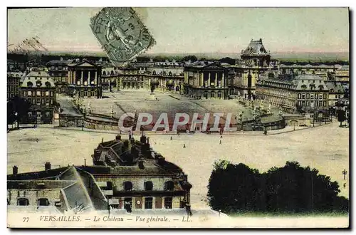 Cartes postales Versailles Le Chateau Vue Generale