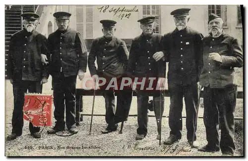 Cartes postales Militaria Paris Nos braves invalides