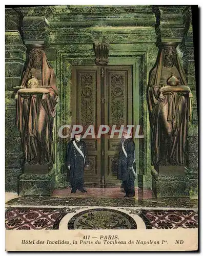 Ansichtskarte AK Militaria Paris Hotel des Invalides La porte du tombeau de Napoleon 1er