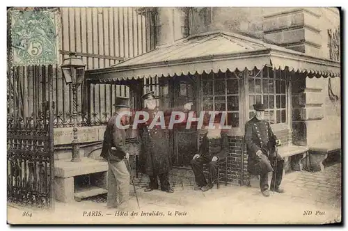 Cartes postales Militaria Hotel des Invalides Paris Le Poste