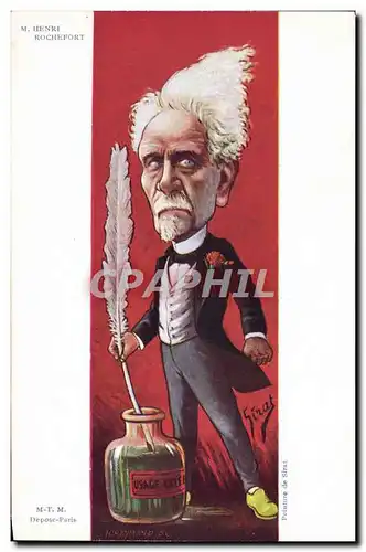 Cartes postales M Henri Rochefort